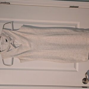 Guess Size 8 Cocktail dress ivory/ gold metallic Bodycon Size 8